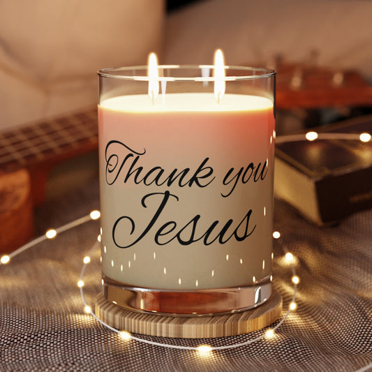 Thank You Jesus Scented Candle - Spiritual Gift for Home Decor, Relaxation, Faith-Based Celebration, Aromatherapy