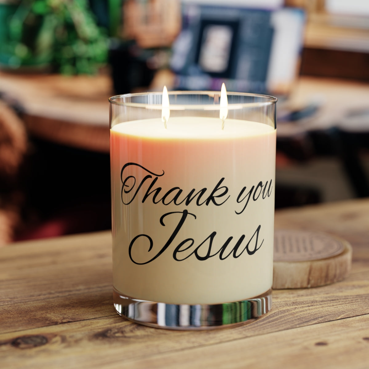 Thank You Jesus Scented Candle - Spiritual Gift for Home Decor, Relaxation, Faith-Based Celebration, Aromatherapy