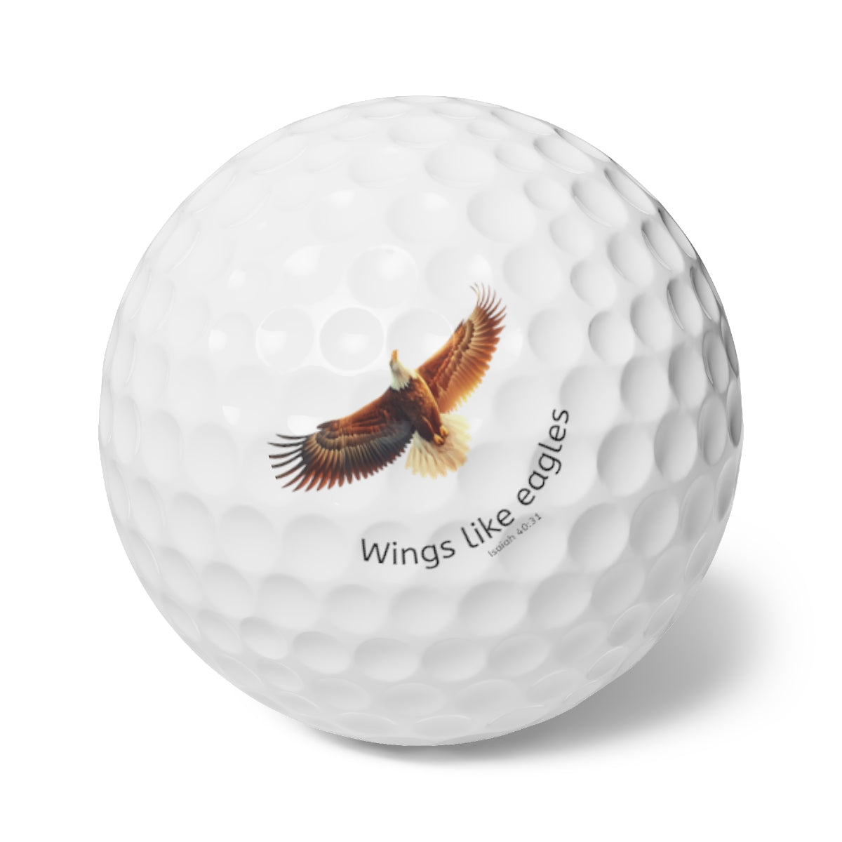 Gift for Father's Day! Wings Like Eagles Golf Balls, 6pcs - Perfect Gift for Dad/Mom golf Lovers, Sports Enthusiasts, Eco-Friendly Bird & Faith Golf Supplies