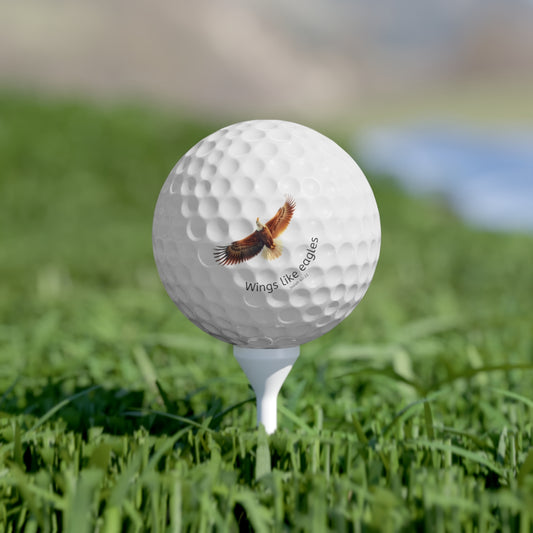 Wings Like Eagles Golf Balls, 6pcs - Perfect Gift for mom/dad golf Lovers, Sports Enthusiasts, Eco-Friendly Bird & Faith Golf Supplies