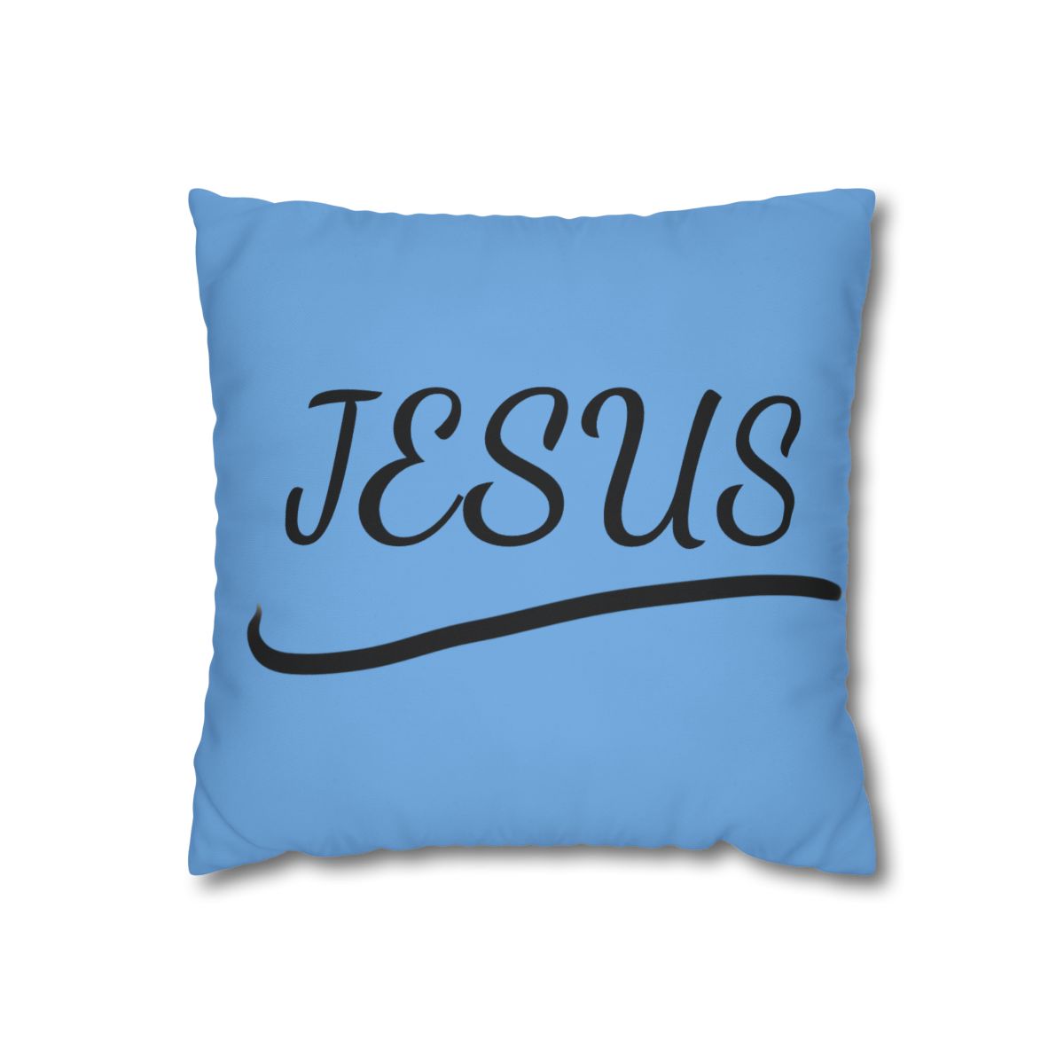 Jesus Quote Decorative Pillow, Christian Home Decor, Faith-Based Gift, Religious Pillows, Inspirational Living Room Cushion 1 size 16"x 16"