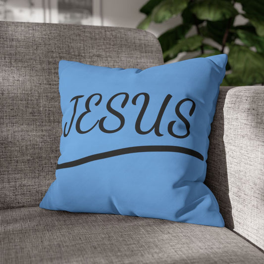 Jesus Quote Decorative Pillow, Christian Home Decor, Faith-Based Gift, Religious Pillows, Inspirational Living Room Cushion 1 size 16"x 16"