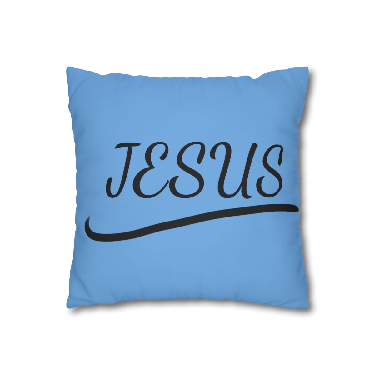Jesus Quote Decorative Pillow, Christian Home Decor, Faith-Based Gift, Religious Pillows, Inspirational Living Room Cushion 1 size 16"x 16"
