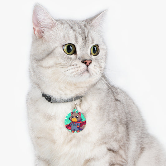 Superhero Cat Tag, Custom Pet Name Tag, Unique Cat Tag, Cute Cat Tag, Personalized Pet Accessories, Pet Gift, Cat Lovers