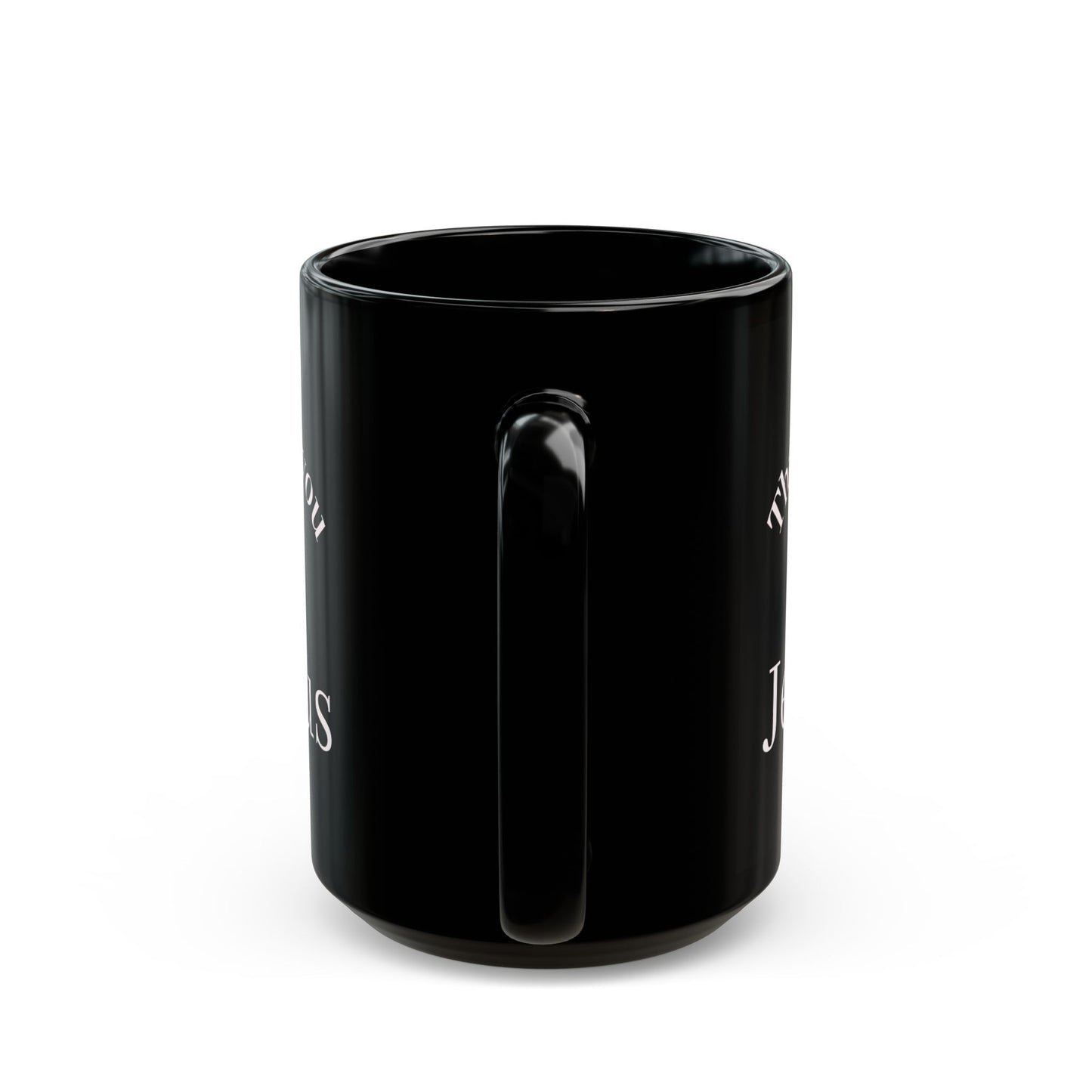 Artistic Black Mug - Unique Modern Design for Coffee Lovers