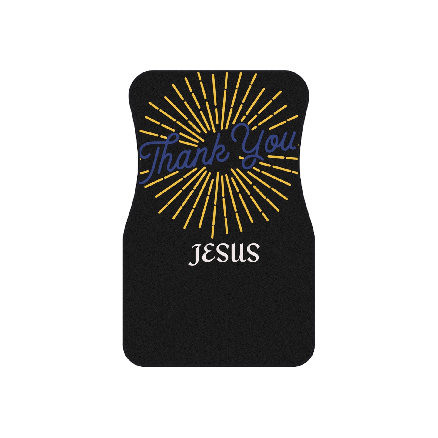 Custom Car Mats - Thank You Jesus Design, Religious Car Accessories, Sentimental Gift, Church Fundraiser, Spiritual Car Decor