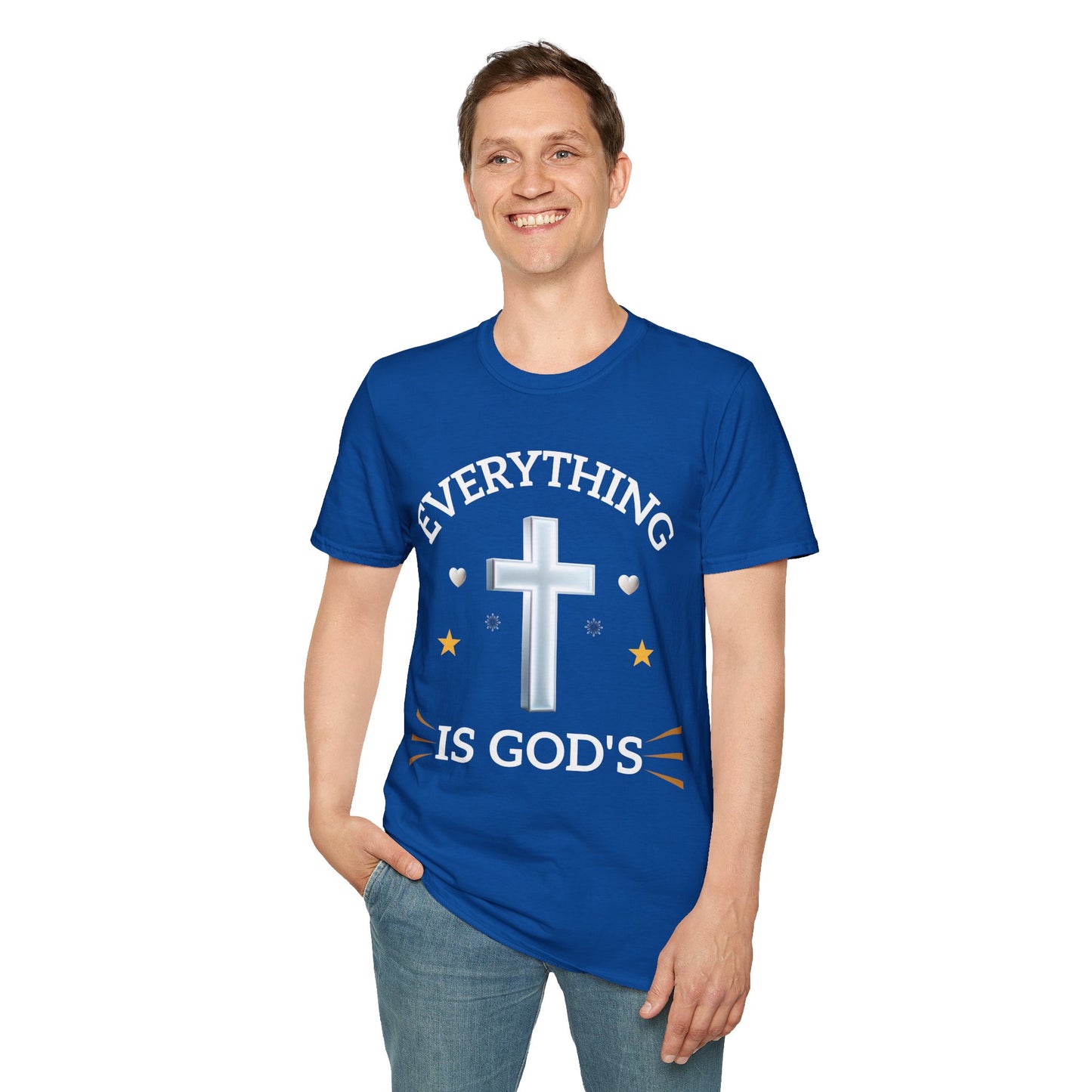 Faith-Inspired Unisex T-Shirt - Everything is God's, Christian Apparel, Gift for Believers, Spiritual Wear, Casual Everyday Tee