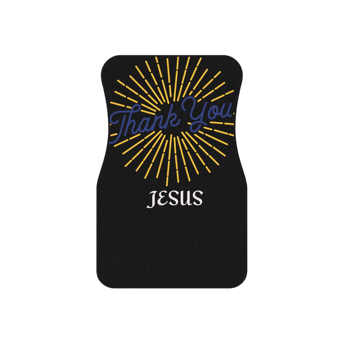 Custom Car Mats - Thank You Jesus Design, Religious Car Accessories, Sentimental Gift, Church Fundraiser, Spiritual Car Decor