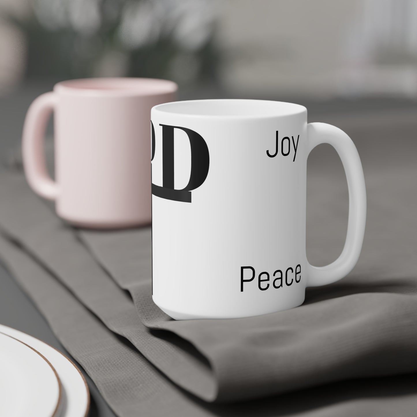 Inspirational Ceramic Mug - "God" with Hope & Love Designs – Perfect Gift for Faith & Encouragement