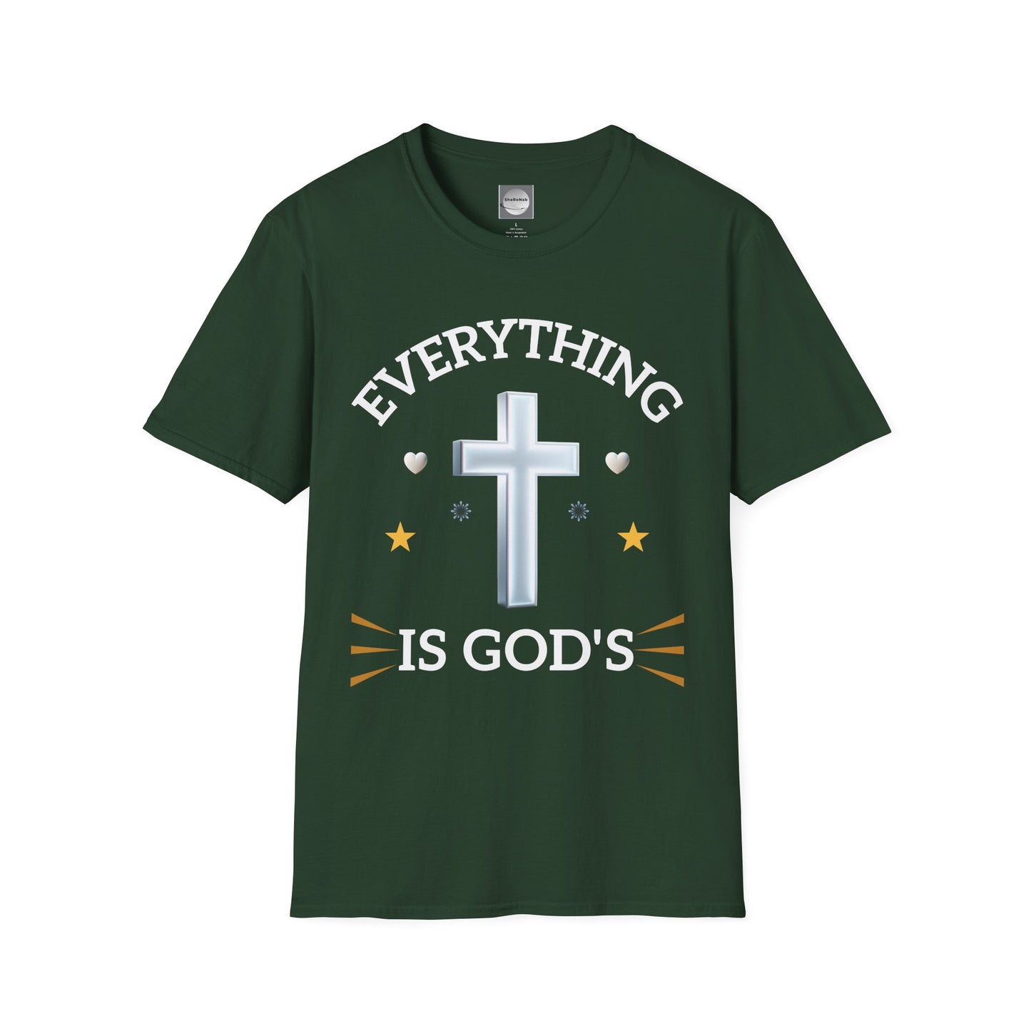 Faith-Inspired Unisex T-Shirt - Everything is God's, Christian Apparel, Gift for Believers, Spiritual Wear, Casual Everyday Tee
