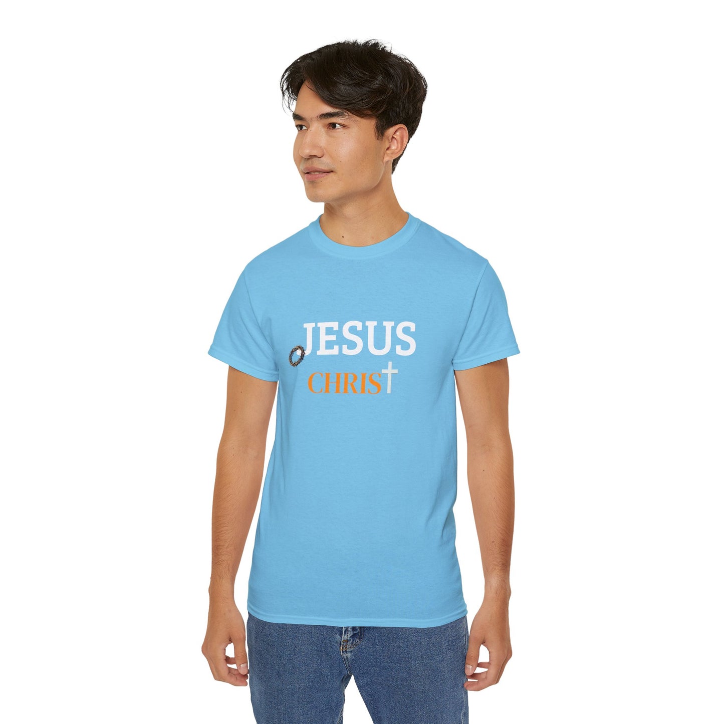 Jesus Christ Unisex Ultra Cotton Tee - Comfortable Religious Tee, Faith-Based Apparel, Spiritual Gift, Church Wear, Everyday Casual