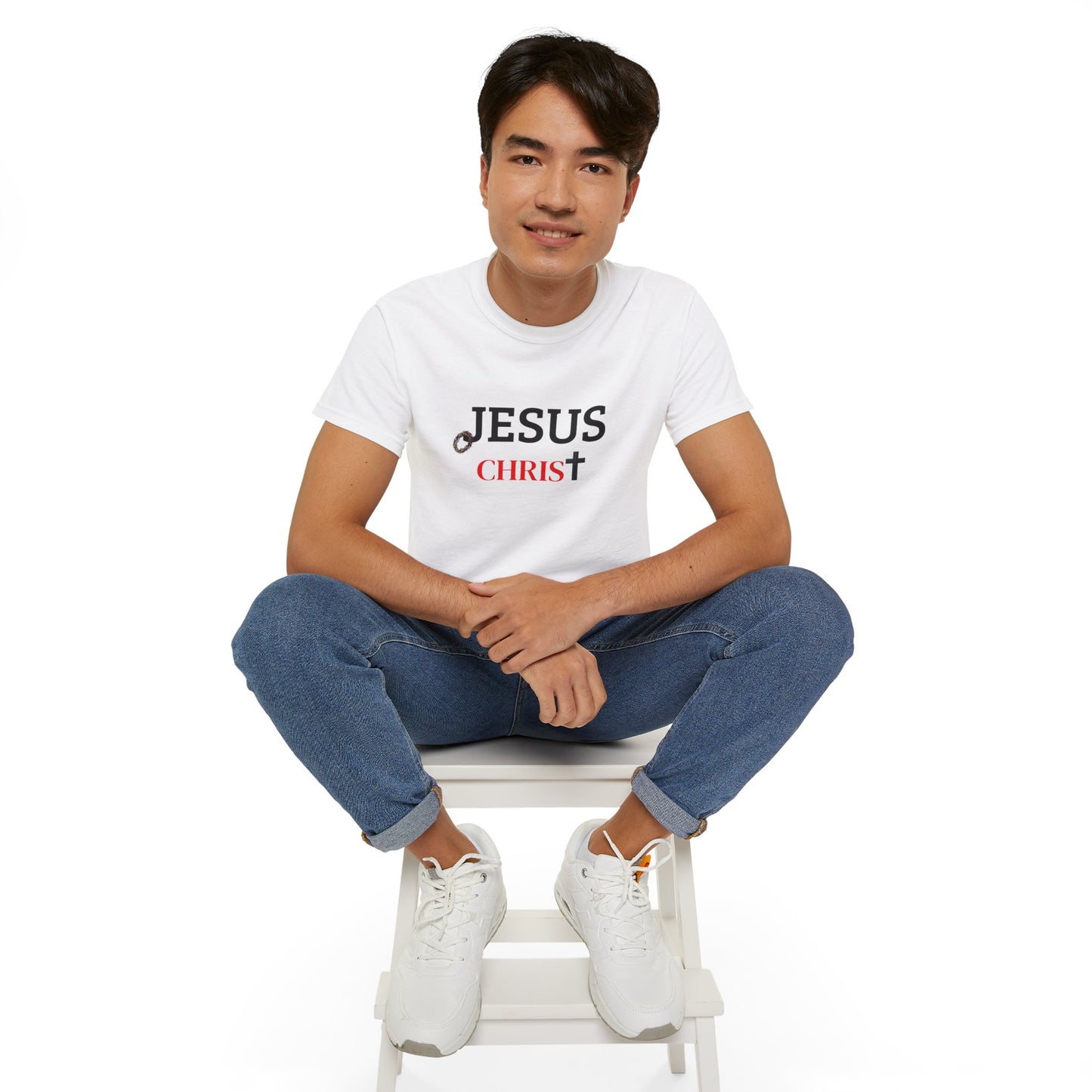 Jesus Christ Unisex Ultra Cotton Tee - Comfortable Religious Tee, Faith-Based Apparel, Spiritual Gift, Church Wear, Everyday Casual