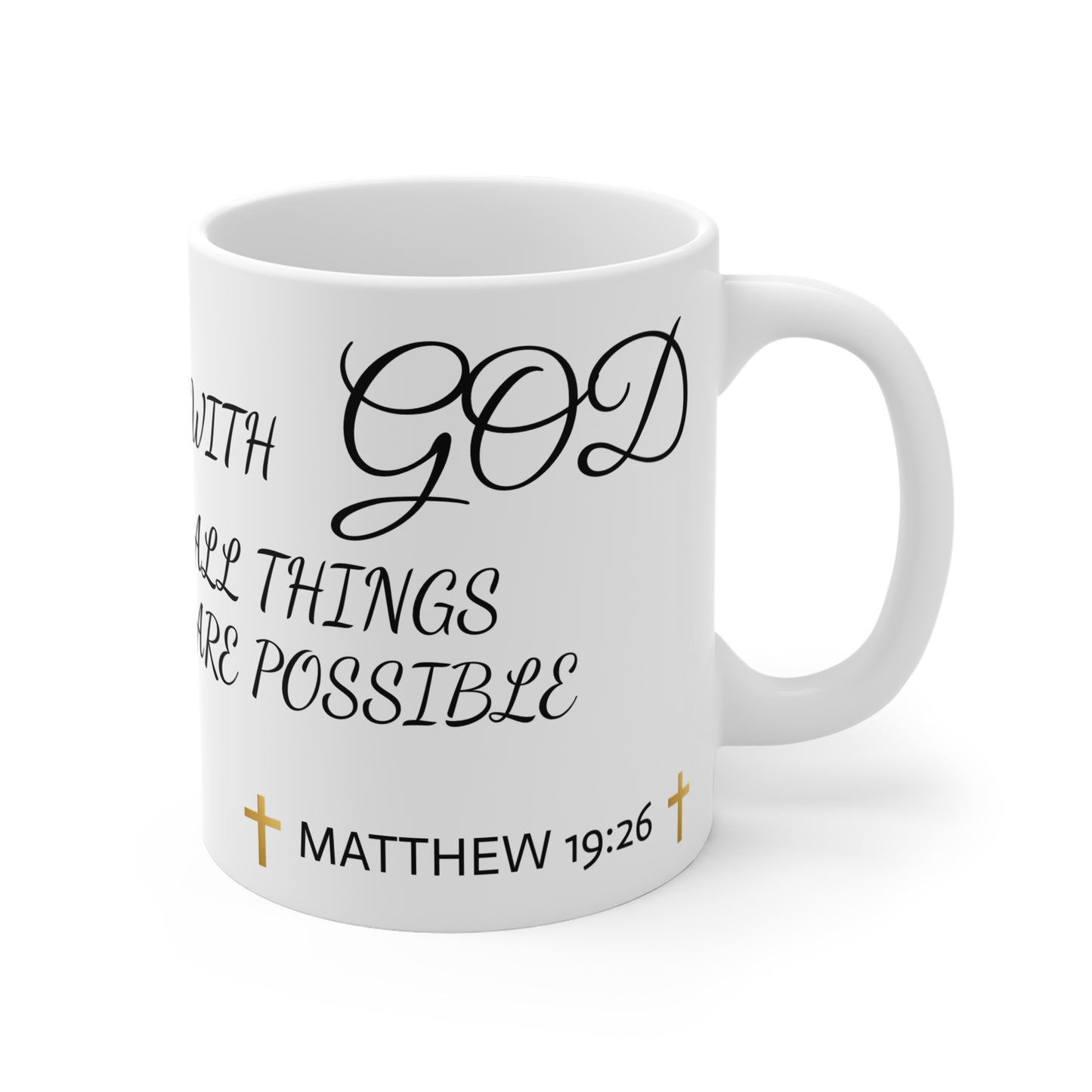 Inspirational Motivational Mug with Quote, Coffee Cup for Gifts, Encouragement, Home Decor, Office Supplies, Faith-Based